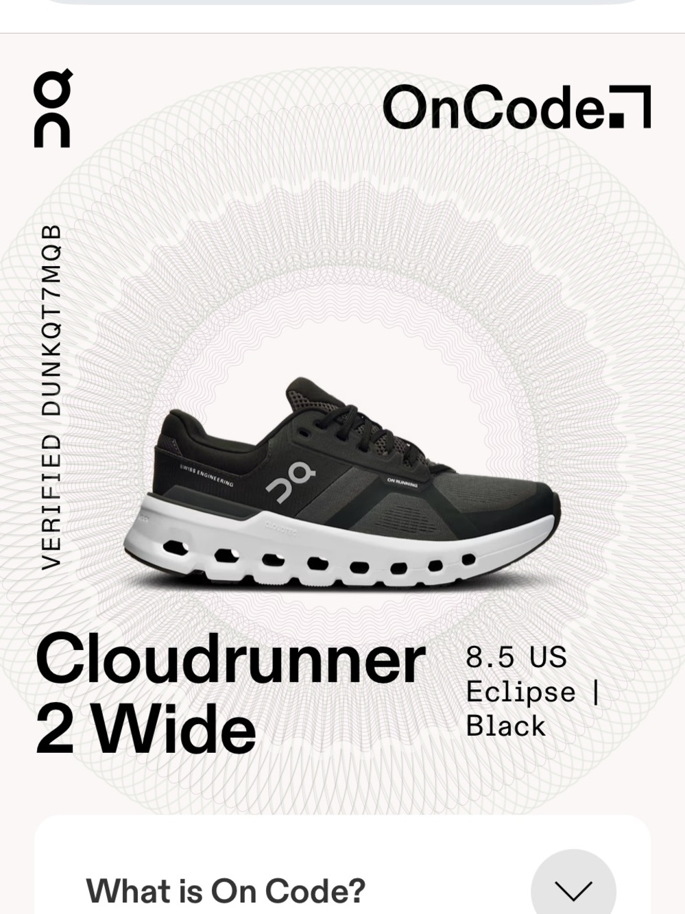 On Running Cloudrunner 2 Wide Women’s Running Shoes - Black (Eclipse)